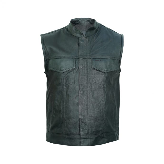 leather lv vest
